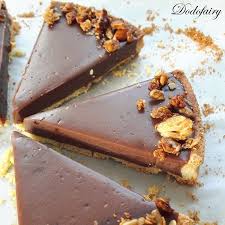 Tarte Chocolat Praline Decoree De Granola Dodofairy Tarte Au Chocolat Chocolat Praline Chocolat