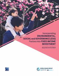 World development indicators used in this example: Incorporating Environmental Social And Governance Factors Into Fixed Income Investment