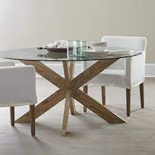 4.6 out of 5 stars 94. Modern X Base Dining Table Glass Round Dining Table Round Dining Room Table Round Dining Room