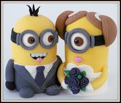 Minion Bride And Groom Wedding Cake Topper Minion Wedding Cake Topper Minion Wedding Cake Minion Wedding