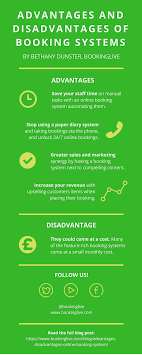 Find Out The Advantages And Disadvantages Of An Online Booking System Https Www Bookinglive Com Blog Advantages Disadvantages Online B Online Booking System