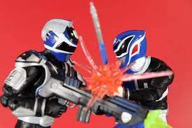 Power Rangers Lightning Collection Spd B Squad Blue Ranger Vs Spd A Squad Blue Ranger 2 Pack Video Review And Images Power Rangers Ranger Popular Culture