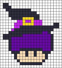 Super Mario Mushroom Perler Beads Perler Bead Mario Perler Bead Patterns