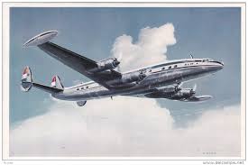 Klm Lockheed Super Constellation L 1049 G Airplane 1950s Luchtvaart