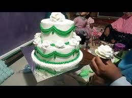 Cara Membuat Kue Pengantin Sederhana 2 Tingkat Susun Youtube Kue Pengantin Kue Pernikahan Kue Mangkok