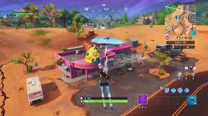 Emote at an ice cream shop in the desert.. Fortbyte Challenge 6 Fortnite Season 9 Yay Emote At Ice Cream Shop In Desert Youtube