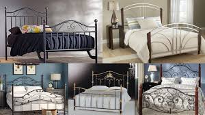 Fancy wrought iron beds with silver color. Beautiful Wrought Iron Bed Design Ideas Youtube