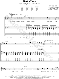 Aprende a tocar el cifrado de best of you (foo fighters) en cifra club. Foo Fighters Best Of You Guitar Tab In E Major Download Print Sku Mn0053221