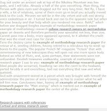 Example Of Methodology Research Paper Research Paper Introduction Research Paper Thesis Research Paper