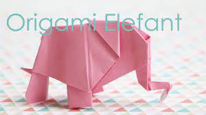 Es gibt viele arten dieser niedlichen tiere. Origami Elefant Anleitung Talu De Youtube