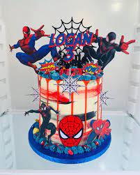 ***for a little boy who loves superheroes, that leaves one logical theme for your birthday party! Spider Man Cake For Logan S 3rd Birthday Cakesofinstagram Spiderman Spidermancake Birthdayc Spiderman Birthday Cake Superhero Birthday Cake Spiderman Cake
