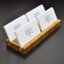 It is compatible with regular sized business cards. Multiple Business Card Holder Bamboo 4 Slots By Woodworksrd 43 00 Business Card Holders Multi Card Holder Business Cards