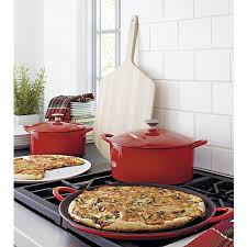 Mario Batali Red Pizza Pan Red Pizza Cast Iron Cooking Pan Pizza