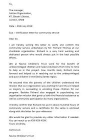 Community Service Letter And How To Make It Perfectly Mous Syusa