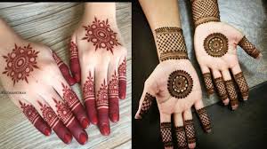 Best henna circle with leaves on finger. Beautiful Easy Simple Circle Mehndi Designs Youtube