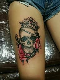 Pin By Jessica On Tattoos Girly Skull Tattoos Tattoos For Women Mexican Skull Tattoos