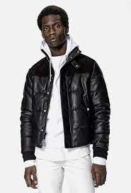 Fw16 Leather Down Jacket Black John Elliott Down Jacket Jackets Leather