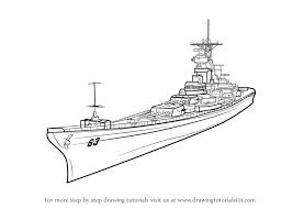 How To Draw A Battleship Uss Missouri Battleship Super Coloring Pages