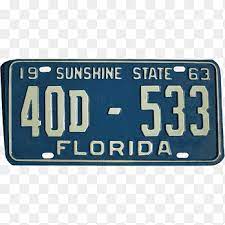 Vehicle License Plates Car Florida Motor Vehicle Registration Motorcycle Car Text Plate Png Pngegg