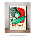La Strada Vintage Danish Movie Poster Fellini 1954 - Etsy