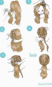 Tie the two braids at the back of your head using an elastic. Tumblr Hairstyles Tumblr Hairstyles Step By Step Wedding Under Wedding Under Cute Simple Hairstyles Peinados Hair Styles Hairstyles For School