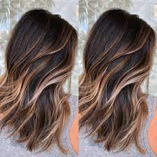 Goldwell, redken, joico, matrix, schwarzkopf professional Brunette Balayage With A Pearl Blonde Money Piece Behindthechair Com