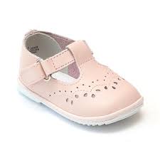 Angel Baby Girls Pink Leather T Strap Mary Janes Trendy Baby Shoes Kids Shoes Sale Baby Shoe Sizes