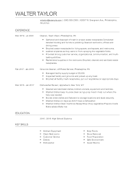 Its a perfectly clean and professional illustrator format resume template to use for your next dream job. Cleaner Resume Examples And Tips Zippia