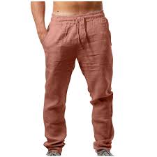 Mefallenssiah Mens Pants Clearance Sale Men Casual Elastic Waistband Pocket  Cotton Linen Panel Trousers Pants Reduced Price - Walmart.ca