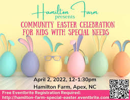 Free Easter celebration for kids with special needs (registration required) 