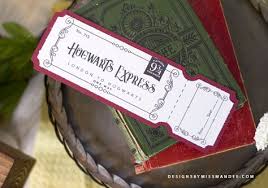 Harry Potter Archives Page 2 Of 2 Designs By Miss Mandee In 2020 Train Tickets Harry Potter Invitations Hogwarts Train