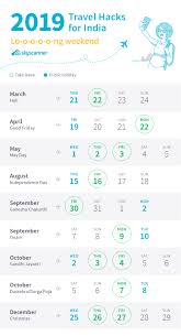 Travel Calendar 2019 Skyscanner India