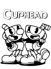 Cuphead coloring pages turn on the printer and click on the drawing of cuphead you prefer. Cuphead Coloring Page