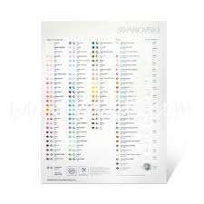 5328 Swarovski Xilion Bicone Colour Chart 2014