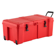 Alimed's selection of storage bins & systems improve productivity. Red Ultra Storage Trunk With Wheels The Container Store