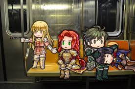 Here's a chibi sprite picture of my main Fire Emblem Heroes team riding a  subway. : r/FireEmblemHeroes