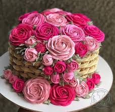 Cake Flower Basket Flower Basket Cake Cake Decorating Designs Cake Basket