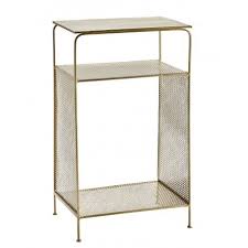 madam stoltz table d appoint chevet metal laiton perfore 21722ab unusual furniture side table modern side table