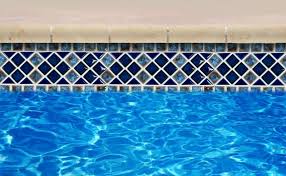 A more successful repair would lower the water level, and use thinset mortar or plaster mix (like ez patch #1 ), to set the tiles. 89 Landscape Ideas Backyard Pool Remodel Pool Tile