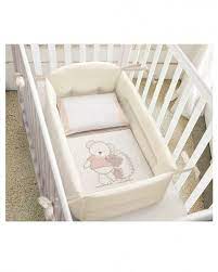 Riduttore Per Lettino Di Color Bianco Panna Con Morbida Imbottitura Interna In Poliestere E Rivestimento Esterno In Cotone Lettino Letto Per Neonati Prenatale