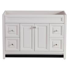 Shop bathroom vanities without tops on sale at discount prices, free shipping on all collection of bathroom vanity without countertops online at listvanities.com. Home Decorators Collection Brinkhill 48 In W X 34 In H X 22 In D Bath Vanity Cabinet Only In Cream Bwsd4821 Cr The Home Depot