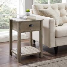 Places that benefit from a coffee table for families and individuals that like to entertain, a living coffee tables got their names for holding coffee serving sets as well as books and keepsakes. China Home Furniture Set Gray Wash End Table Coffee Tables With 1 Drawer And Storage Shelf China Coffee Table Home Furniture Set