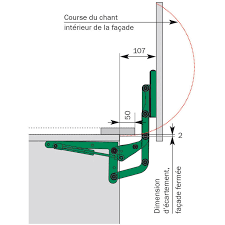 Ferrure Extensible Pour Porte Relevable Kessebohmer Qama Quincaillerie
