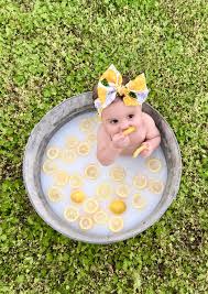 Here is a recap on how to make a breast milk bath: When Life Gives You Lemons Baby Milk Bath Newborn Baby Photoshoot Newborn Baby Photography