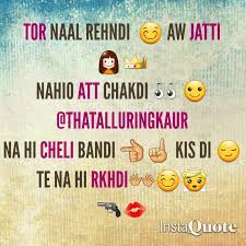 Bio For Instagram For Boy Attitude In Punjabi Punjabi Quotes Pinterest Reetk516 Good Girl Quotes Punjabi Quotes Cute Quotes