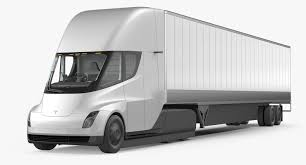 3d Model Tesla Semi Truck Trailer Tesla Semi Truck Semi Trucks Tesla