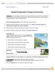 Gizmo energy conversions answer key its average order value (aov) of more than $1,000 remains a key differentiator for splitit in. Energyconversionsse Name Leslie Reyes Date Student Exploration Energy Conversions Vocabulary Chemical Energy Electrical Current Energy Fossil Fuel Course Hero