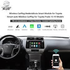 Wireless Carplay Android Auto For Toyota Landcruiser Ismart Auto Wireless Android Auto For Prado 13 20 Models Keyless Start System Aliexpress