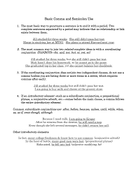 Basic Comma And Semicolon Use Tutorial