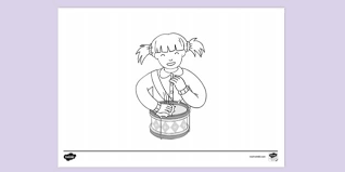 Check spelling or type a new query. Girl Hitting Drum Ks1 Colouring Sheets Twinkl Resources